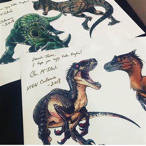 Jurassic World Fallen Kingdom art sketches by Glen McIntosh (Courtesy ...