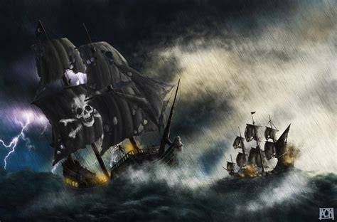 Pirate Ship Battle by AhmetCanKahraman on DeviantArt