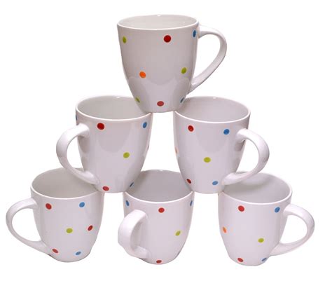 Set of 6 Large Ceramic Coffee Mugs Only $12.99! - Become a Coupon Queen