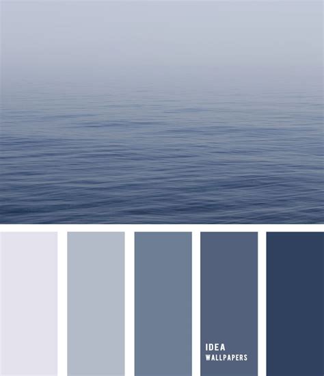 Deep Blue Ocean Color Palette , blue and grey , grey color palette #pantone #color #beach blue ...