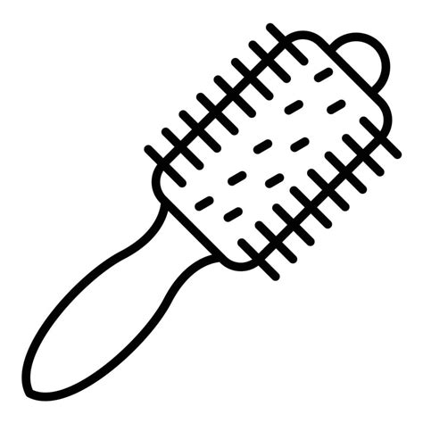 Hair Brush Line Icon 7585418 Vector Art at Vecteezy