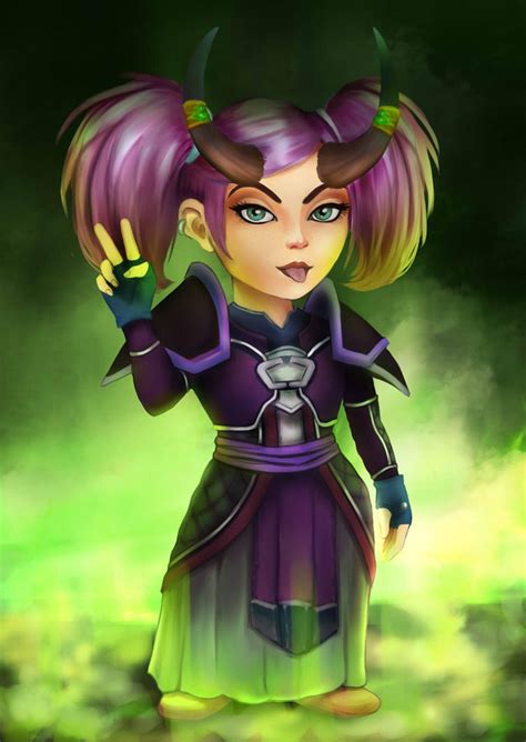 Gnome warlock by ammatice on DeviantArt