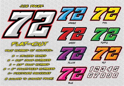 race car number fonts dafont