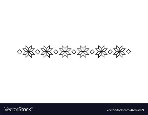 Floral border ornament Royalty Free Vector Image