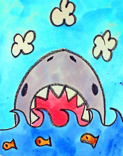 4 OCEAN ANIMALS Kids Art Lessons Step-by-step Drawing and Watercolor Painting Projects for ...