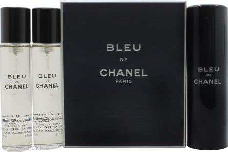 Chanel Bleu de Chanel Gift Set 3 x 20ml EDT (1 Purse Spray + 2 Refills)