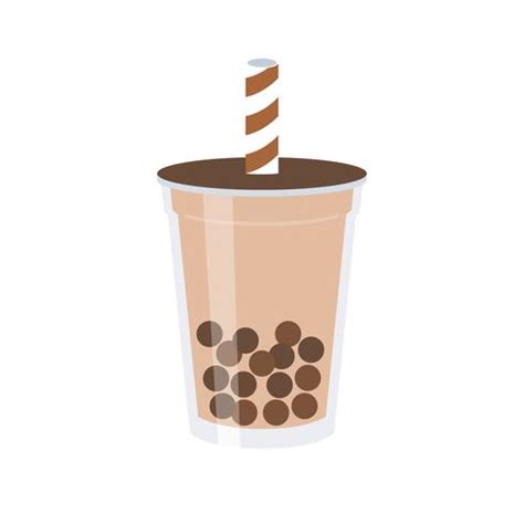 Bubble tea or Pearl milk tea vector illustration 647417 Vector Art at ...