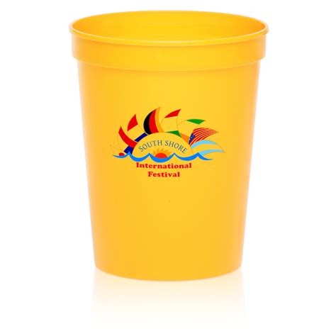 Full Color Plastic Stadium Cups Personalized With Your Custom Logo