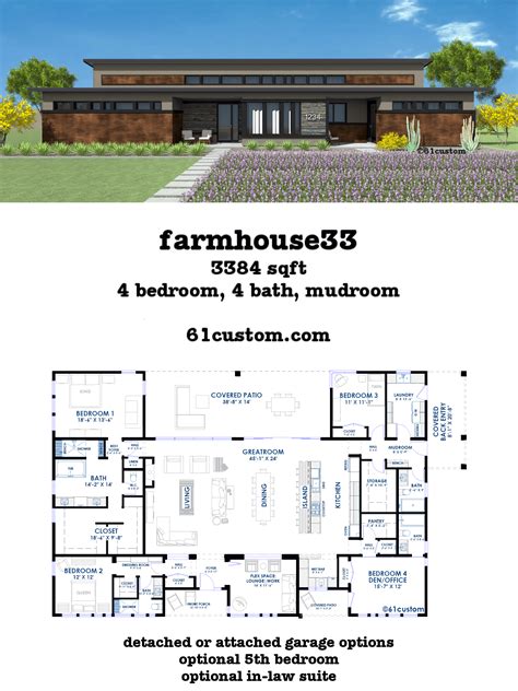 farmhouse33-modern farmhouse plan | 61custom | Contemporary & Modern House Plans