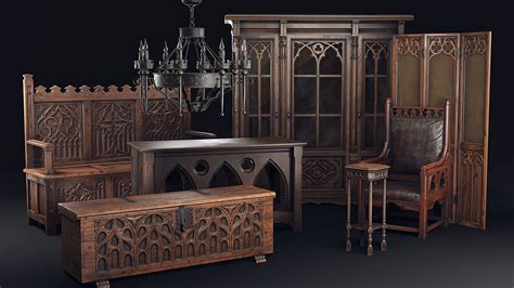 Gothic Furniture 3D Model | ubicaciondepersonas.cdmx.gob.mx