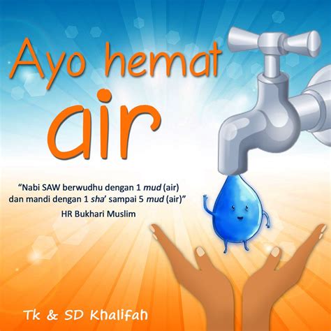 Poster Hemat Air Gambar – Tulisan