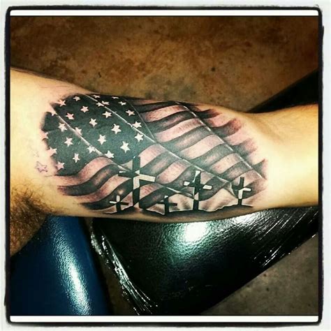 Army Flag Tattoo