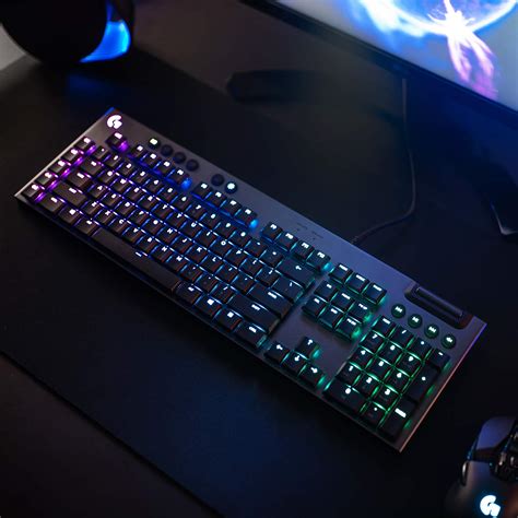 Logitech G 813 Lightsync RGB Mechanical Gaming Keyboard,16.8Mn Colors with Programmable G Keys ...