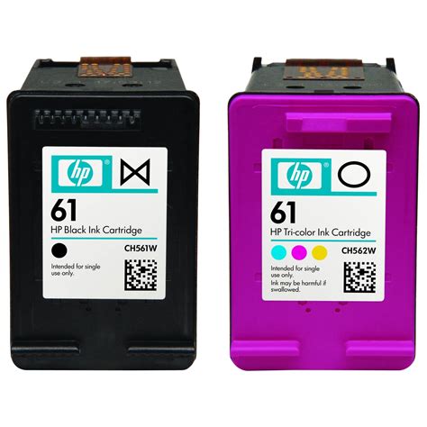 HP 61 Combo Pack Black + Tri- Colour Original Ink Cartridges