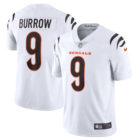 Men's Nike Joe Burrow White Cincinnati Bengals Vapor Limited Jersey