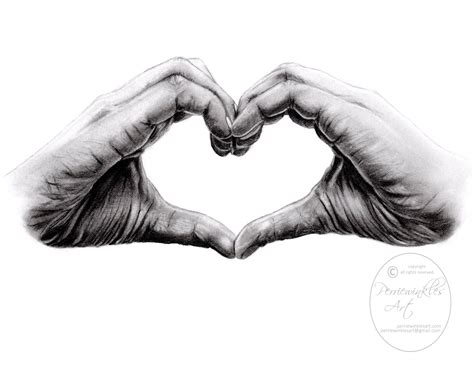 Heart Hands I love you hand Fine Art Print hyperrealistic | Etsy