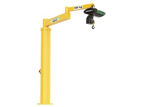 Free Standing/Floor Mounted Articulated Jib Crane - 1,000kg Lifting ...