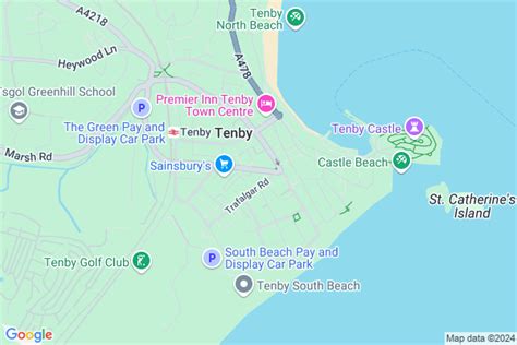 Tenby Town Map Printable