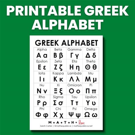 Printable Greek Alphabet Flash Cards, 48% OFF