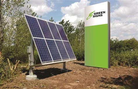 Solar-Powered Signs | Green Sign Company