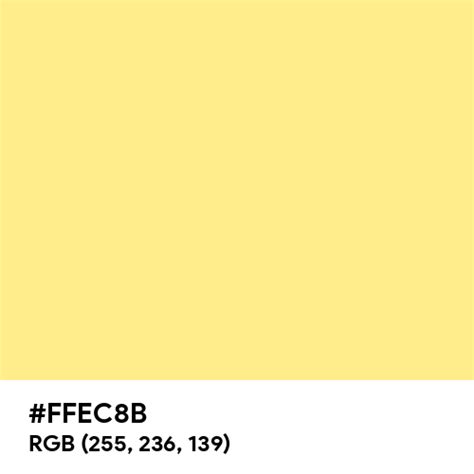 Light Goldenrod (PWG) color hex code is #FFEC8B