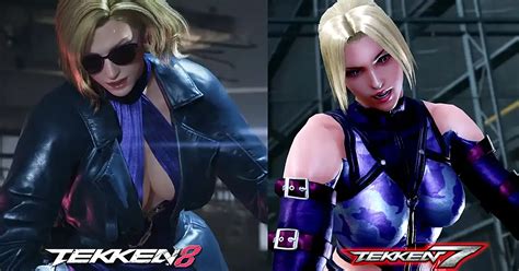 Tekken 8's Nina Williams compared side-by-side with her Tekken 7 counterpart