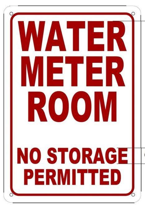 WATER METER WATER PUMP SIGNS