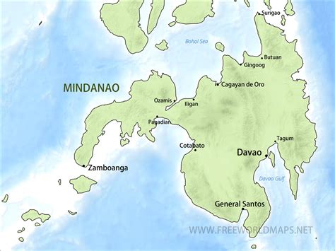 Map Of Mindanao Philippines Provinces - Charin Aprilette