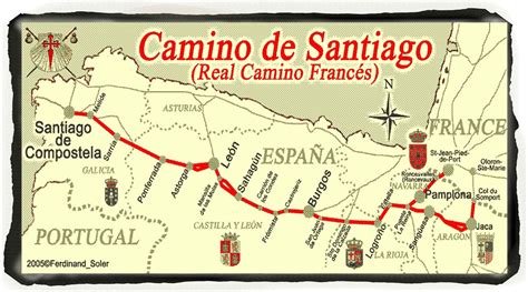 Camino de Santiago 800 PROJECT: Map of the Route