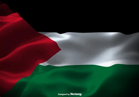 Vector Close Up Of Gaza Strip Flag 152371 Vector Art at Vecteezy