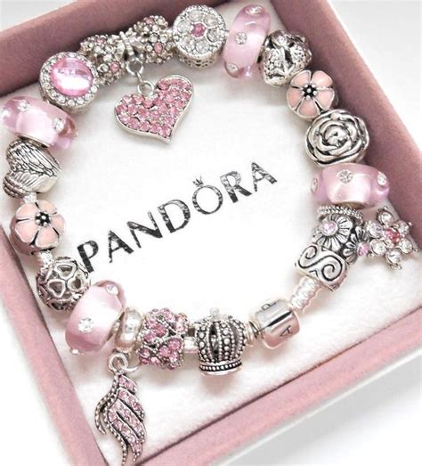 Authentisches Pandora Silber Bettelarmband mit europäischen Charms von ...