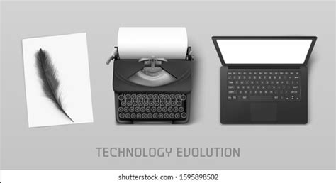 Vintage Typewriter Header Stock Photo (Edit Now) 552282064