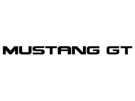 Ford mustang gt font