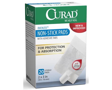 Curad Sterile Non-Stick Adhesive Gauze - Save at Tiger Medical, Inc