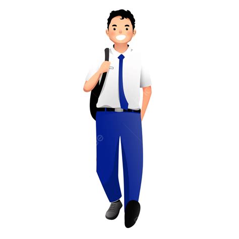 Anak Smp Pulang Sekolah, Anak Smp, Pulang Sekolah, Anak Sekolah PNG Transparent Clipart Image ...