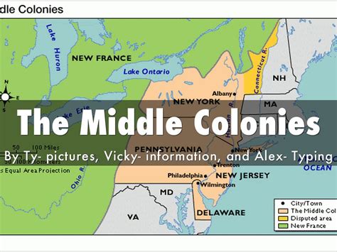 Map Of The Middle Colonies - Maps For You