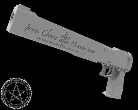 Hellsing Combat Pistol 'jackal' 3d Kit/finished - Etsy Australia