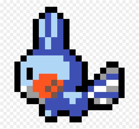 Mudkip Pixel Art / Today's pixel art displays the adorable little pokemon, mudkip!