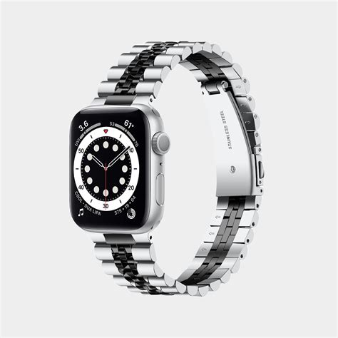 Stainless Steel Five Piece Metal Band For Apple Watch – Furefe