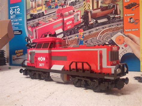 lego red cargo train 3677 | lego red cargo train 3677 www.ma… | Flickr