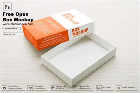 Free Open Box Mockup PSD Template - Mockup Den