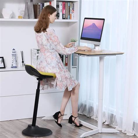 Height Adjustable Desk Chair,Swivel Ergonomic Standing Stool,Active Sitting Wobble Stool - Buy ...