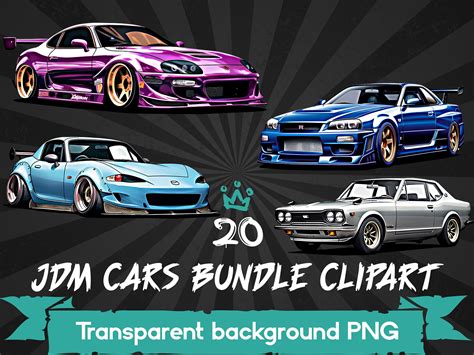 JDM Car Clipart Jdm Cars Design Racing Car Clipart Sports Car - Etsy UK