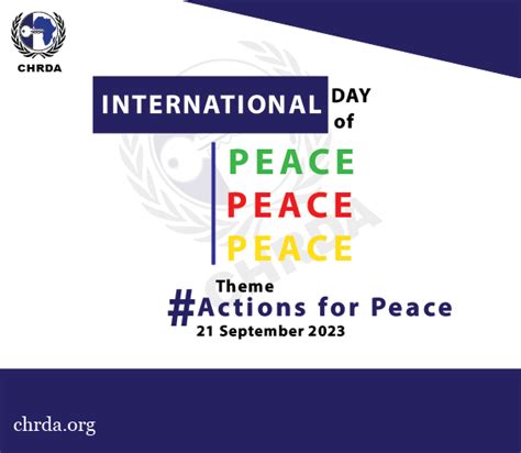 CHRDA COMMEMORATES THE INTERNATIONAL DAY OF PEACE 2023 – Centre for ...