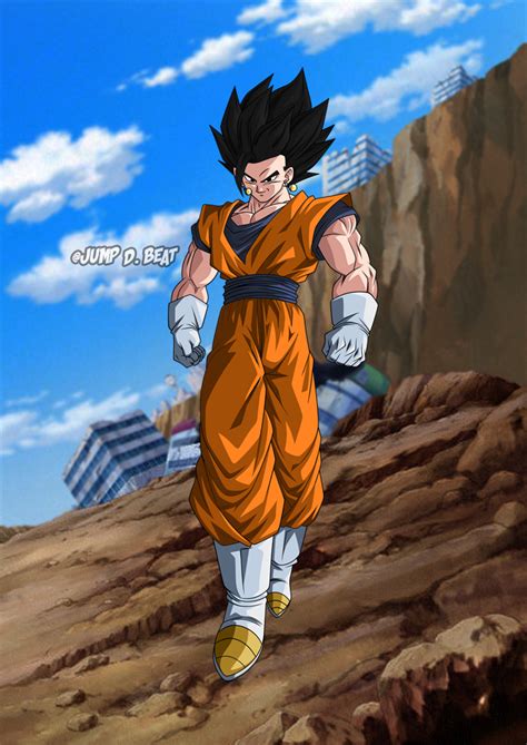 Fusion Potara Gohan And Vegeta | Dragon Ball Art