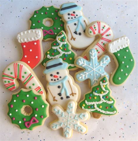 CHRISTMAS COOKIE MIX Christmas Decorated Cookies 1 Dozen