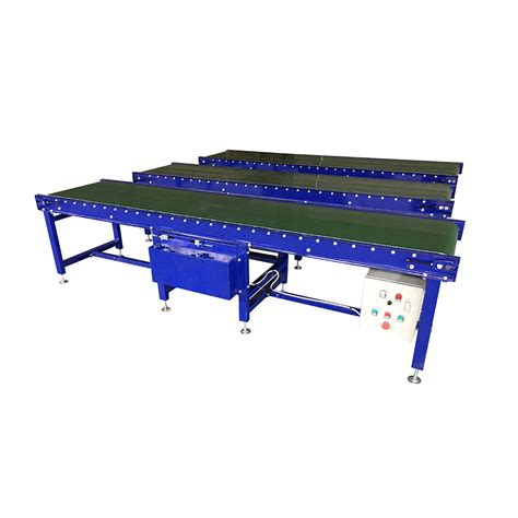 Round circular PVC belt conveyor for e-commerce warehouse-YiFan Conveyor