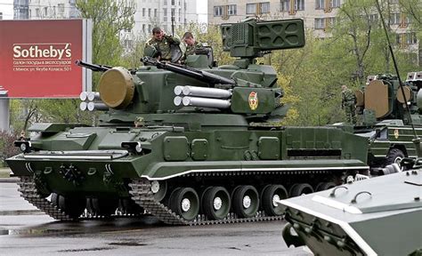 2S6 2S6M SA-19 Grison 9K22 9K22M Tunguska Tunguska-M self-propelled air defence cannon missile ...