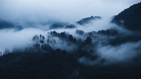 mountain covered with fogs iMac Wallpaper Download | AllMacWallpaper