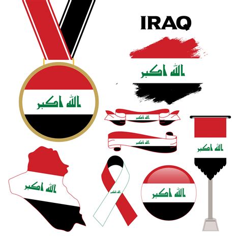 Elements Collection With The Flag of Iraq Design Template 17081533 Vector Art at Vecteezy